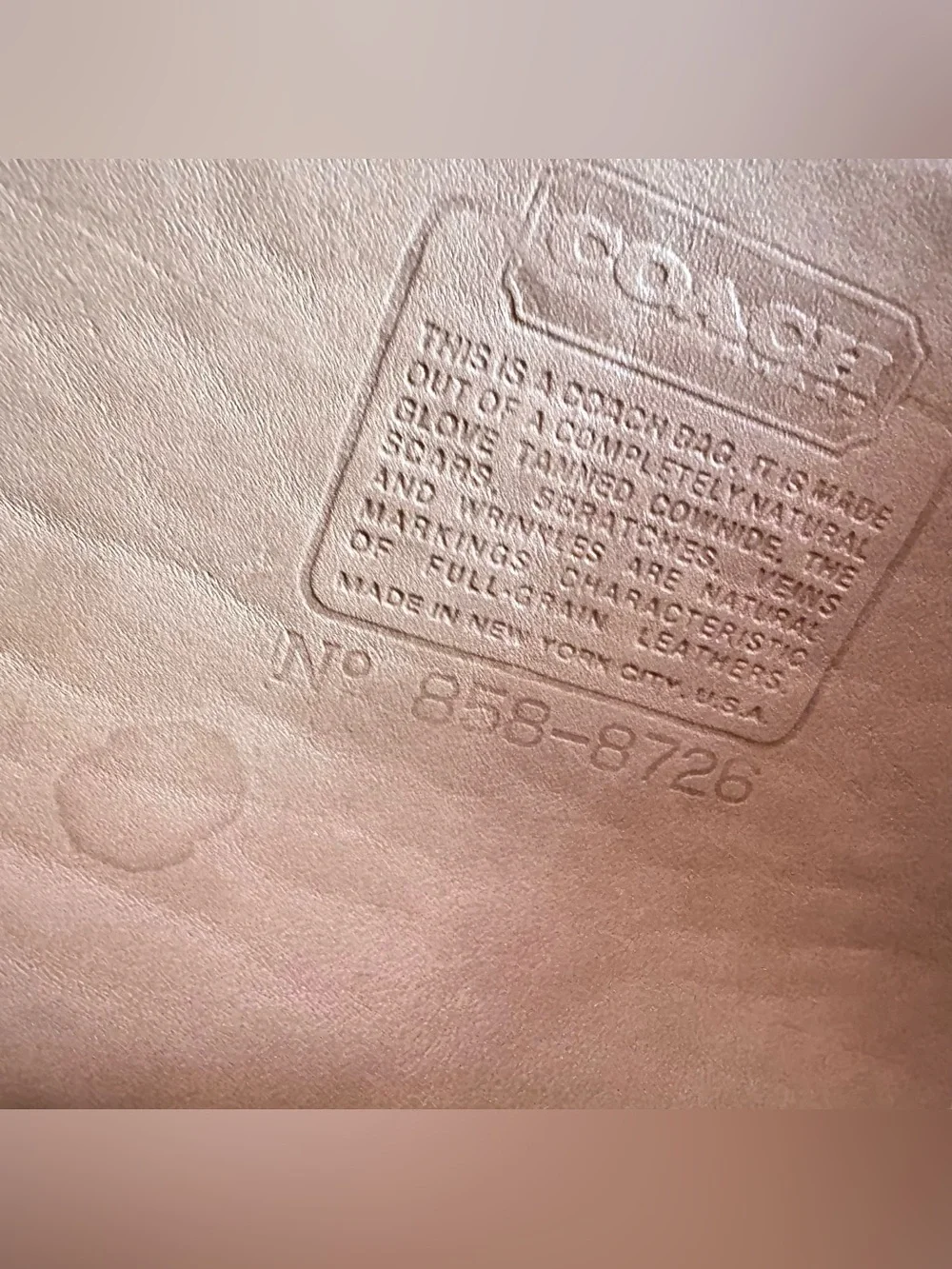 COACH Vintage Turn-Lock City Bag 9790